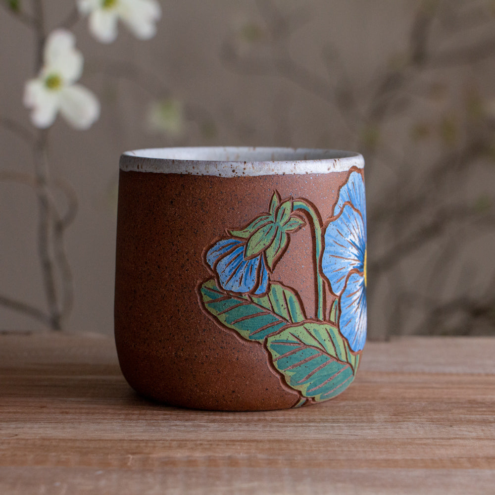Pansy Stoneware Mug #2 [14oz]