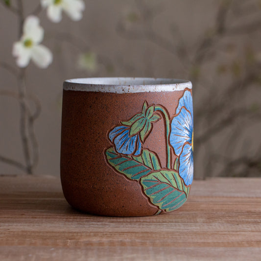 Pansy Stoneware Mug #2 [14oz]