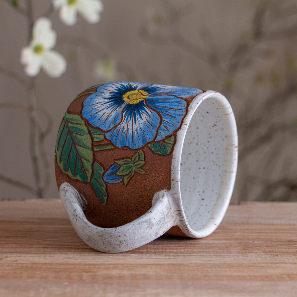 Pansy Stoneware Mug #2 [14oz]