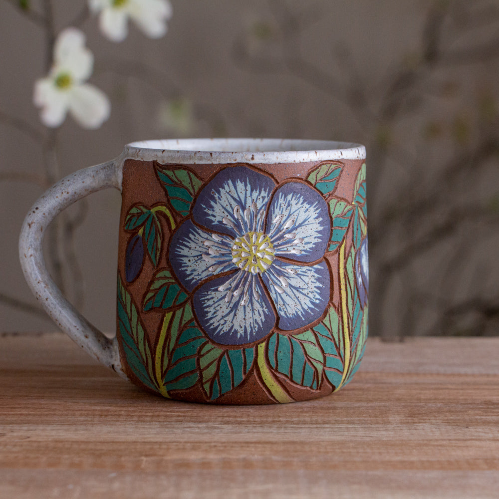 Hellebore Stoneware Mug #1 [15oz]