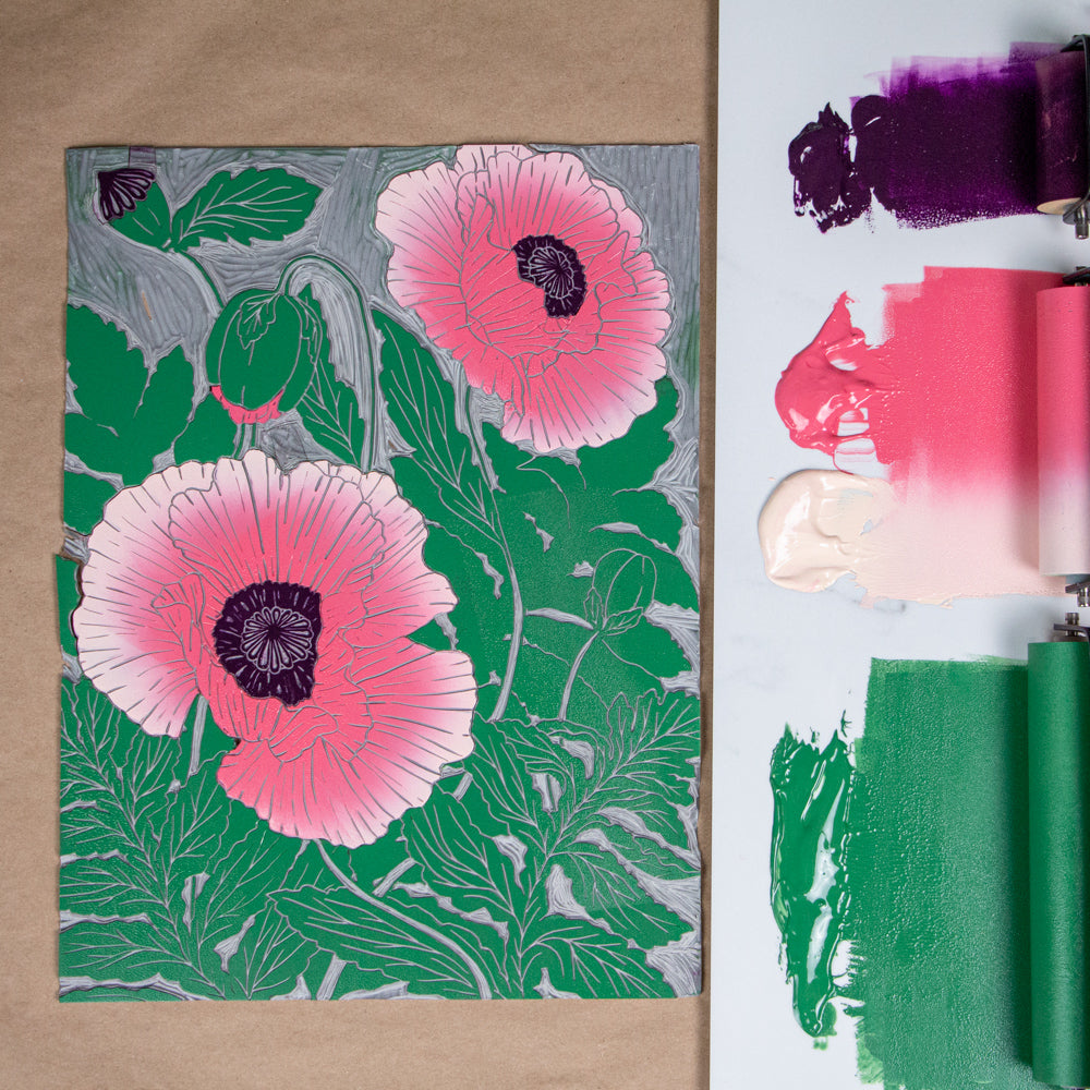 Oriental Poppy 2023 Block Print