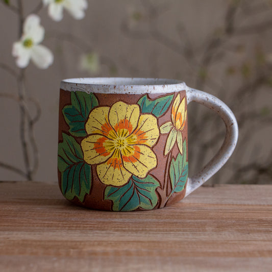 Tulip Poplar Stoneware Mug #1 [15oz]