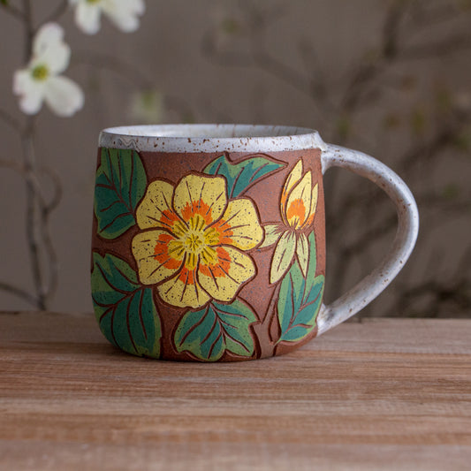 Tulip Poplar Stoneware Mug #2 [16oz]
