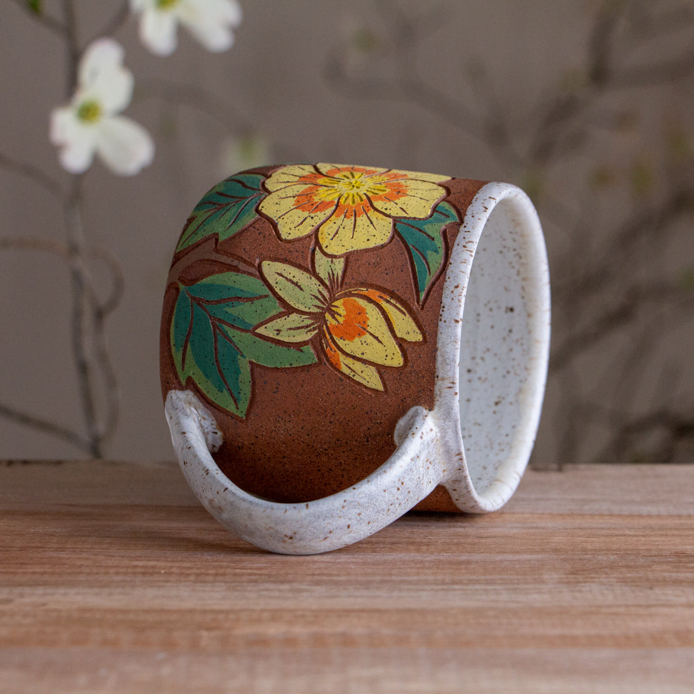 Tulip Poplar Stoneware Mug #2 [16oz]