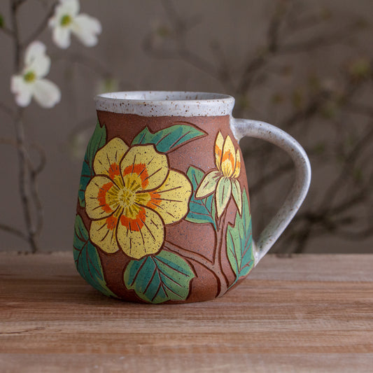 Tall Tulip Poplar Stoneware Mug #1 [19oz]