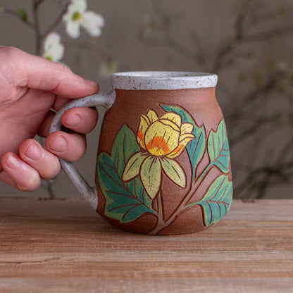 Tall Tulip Poplar Stoneware Mug #1 [19oz]
