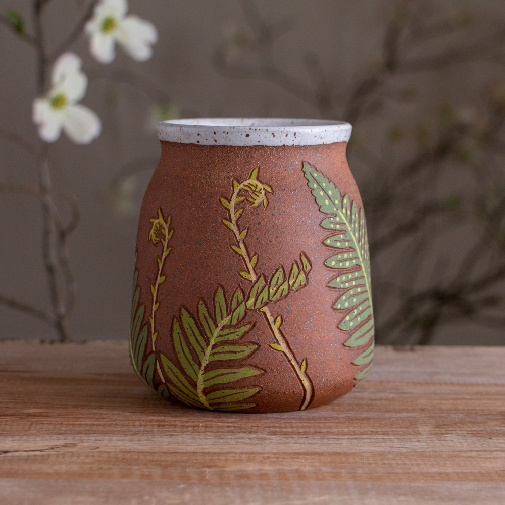 Tall Fern Stoneware Mug [19oz]