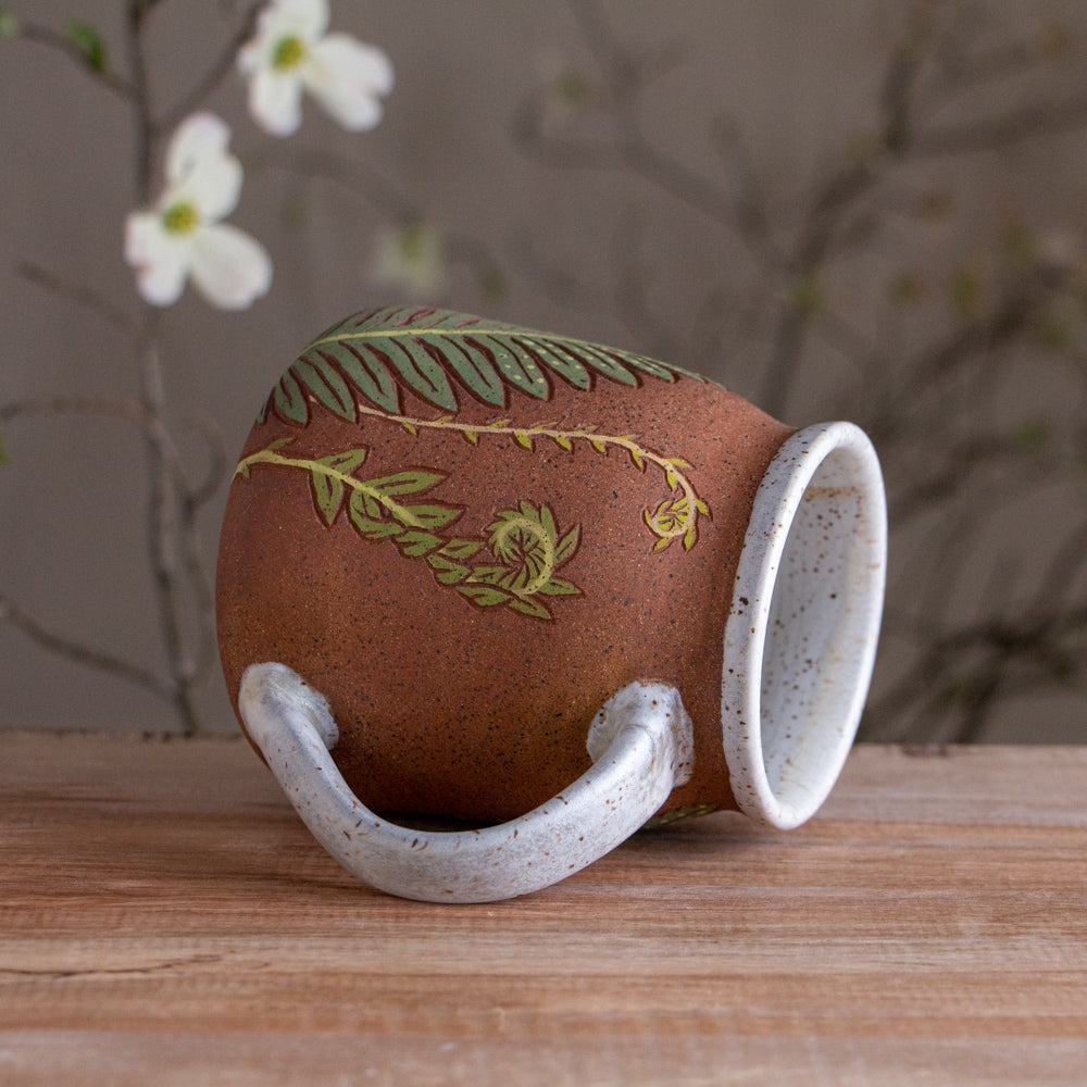 Tall Fern Stoneware Mug [19oz]
