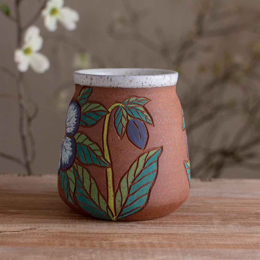 Tall Hellebore Stoneware Mug #2 [18oz]