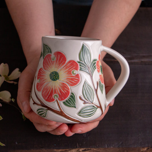 Tall Dogwood Branch Mug #2 [18oz]