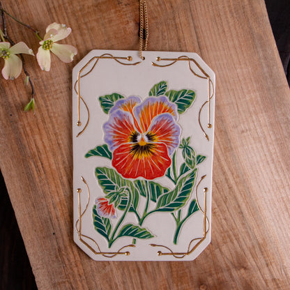 Pansy Wall Hanging