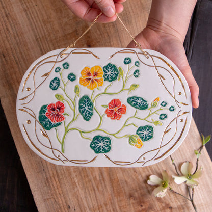 Nasturtium Wall Hanging