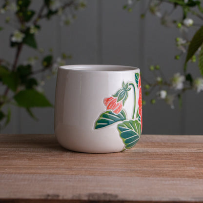 Orange Pansy Botanic Mug 12oz