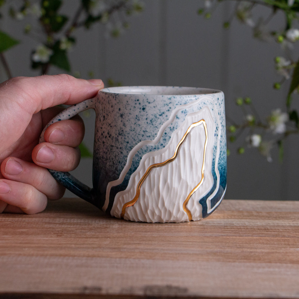 Teal Fade Trail Mug