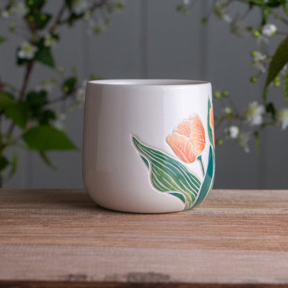 Peach Tulip Mug