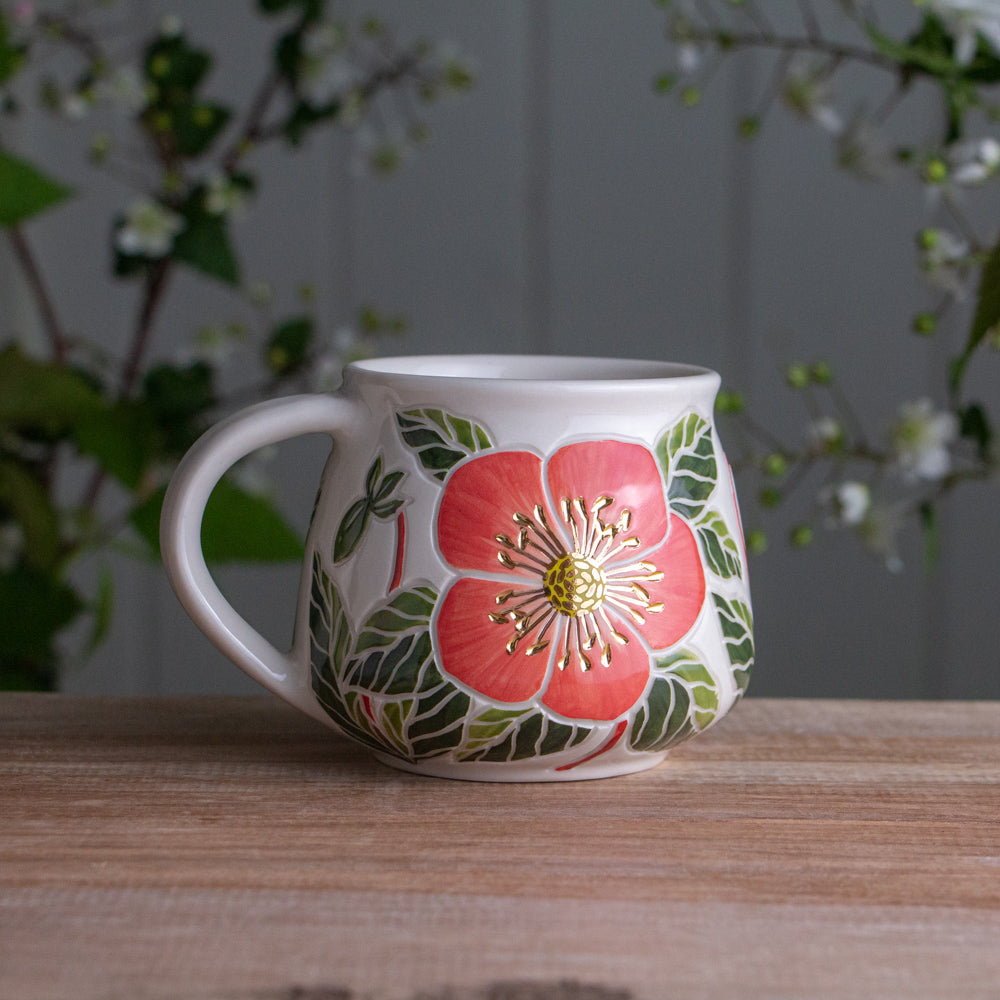 Pink Hellebore Wrap-AroundMug #1 [12oz]