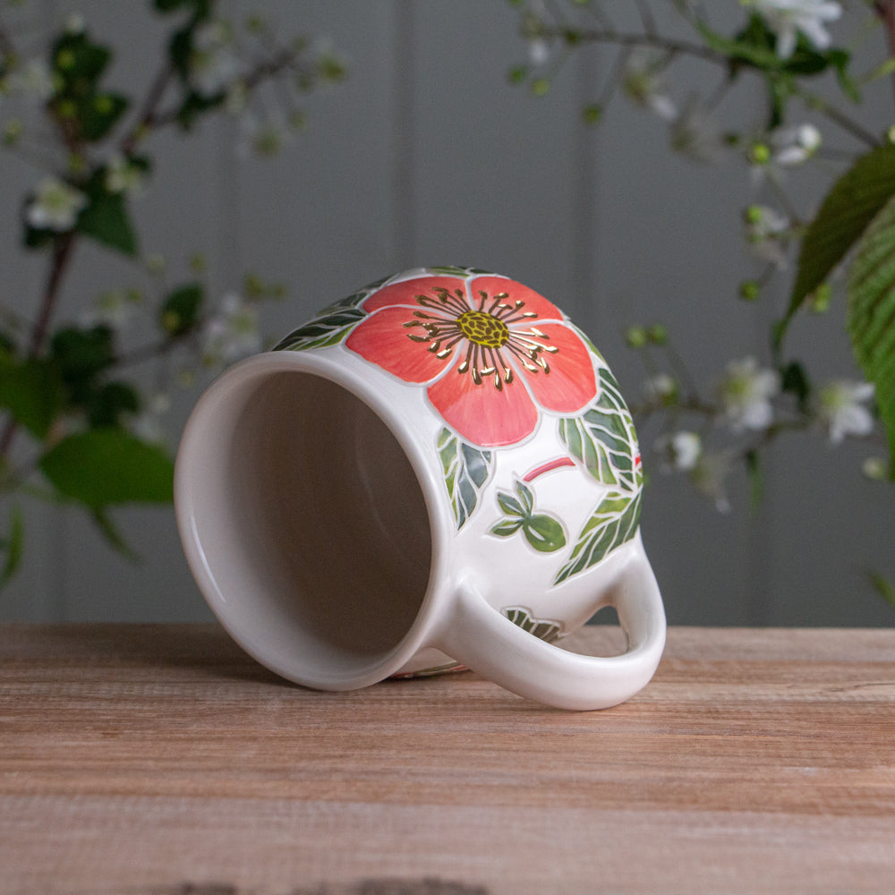 Pink Hellebore Wrap-AroundMug #1 [12oz]