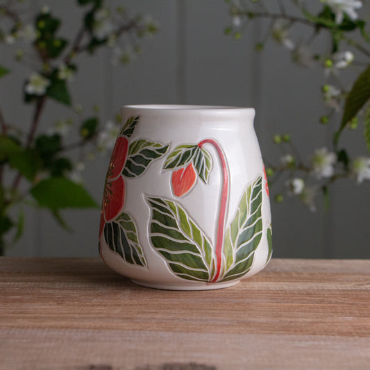 Pink Hellebore Wrap-Around Mug #2 [16oz]