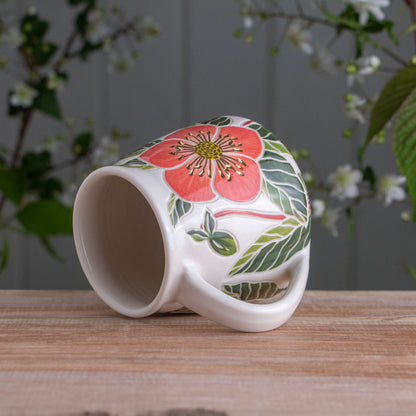 Pink Hellebore Wrap-Around Mug #2 [16oz]