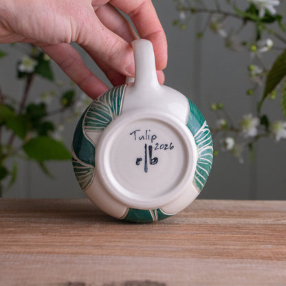 Red Tulip Wrap-Around Mug #1 [14oz]