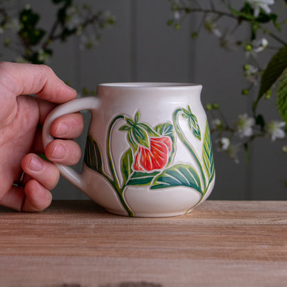 Orange Pansy Wrap-Around Mug #1 [16oz]