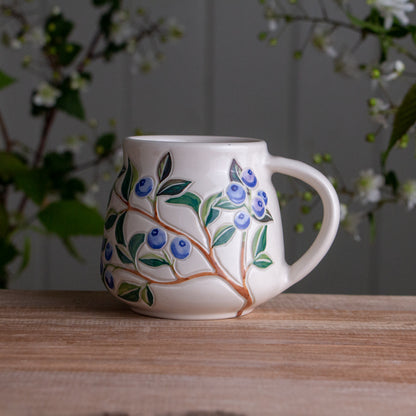 Blueberry Wrap-Around Mug #1 [14oz]
