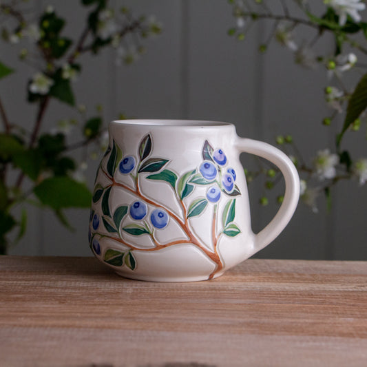 Blueberry Wrap-Around Mug #1 [14oz]