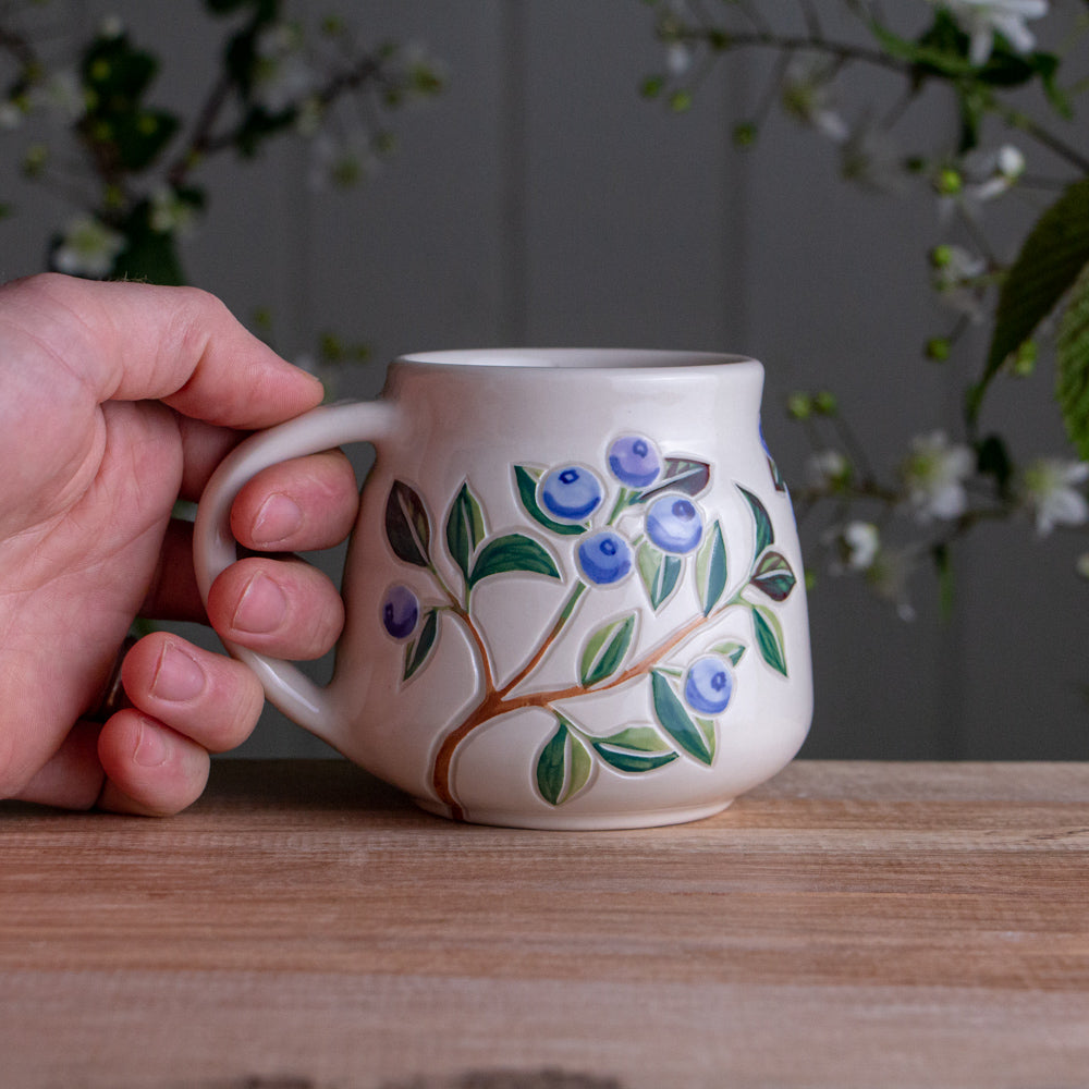 Blueberry Wrap-Around Mug #1 [14oz]