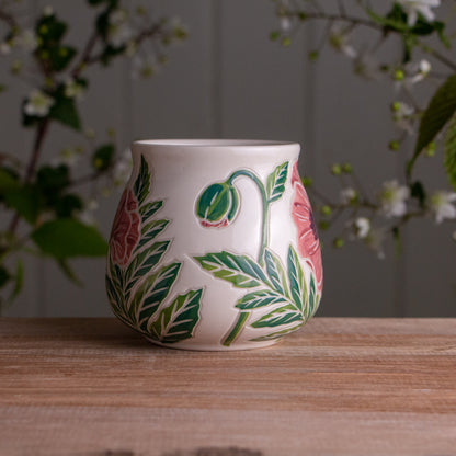 Purple Poppy Wrap-Around Mug #1 [16oz]