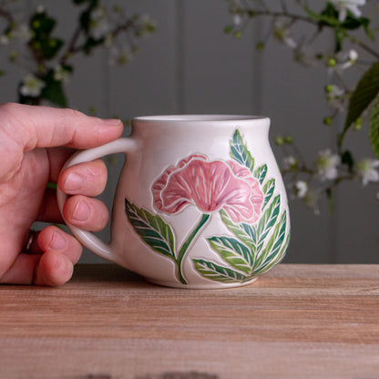 Purple Poppy Wrap-Around Mug #1 [16oz]