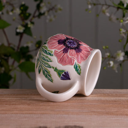 Purple Poppy Wrap-Around Mug #1 [16oz]