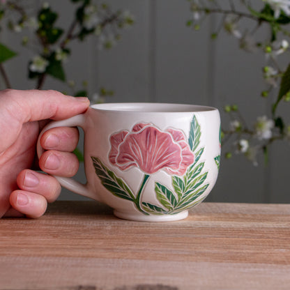 Purple Poppy Wrap-Around Mug #2 [14oz]
