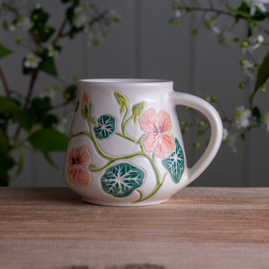 Nasturtium Wrap-Around Mug #1 [15oz]