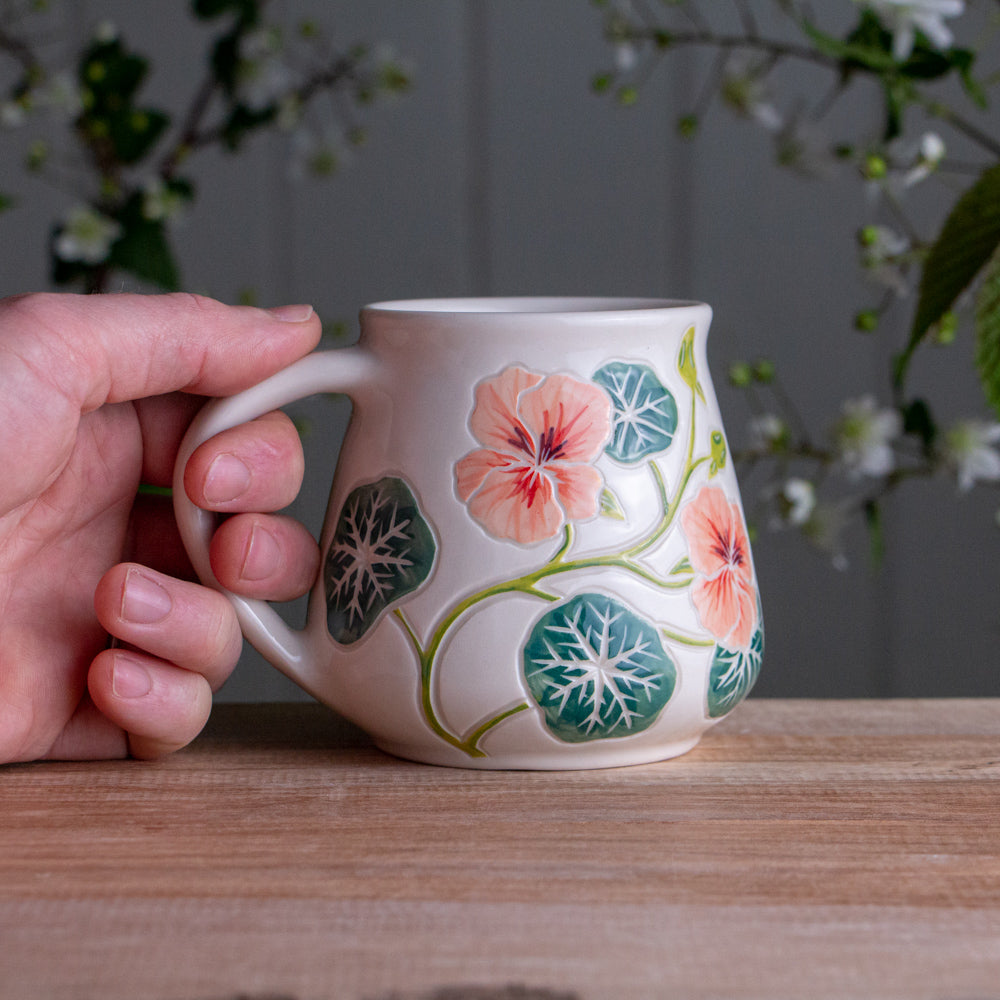 Nasturtium Wrap-Around Mug #1 [15oz]