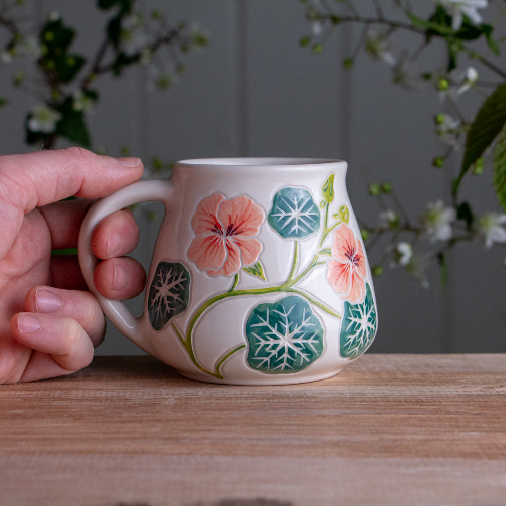 Nasturtium Wrap-Around Mug #2 [15oz]