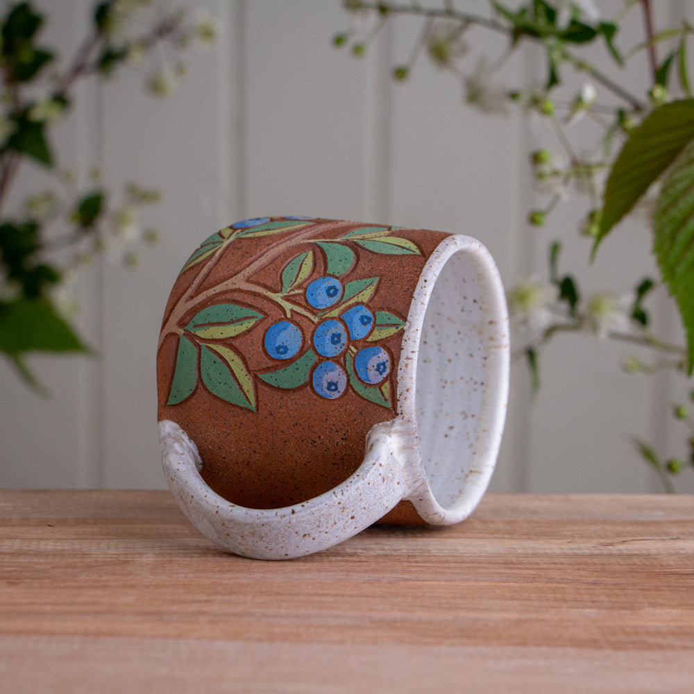 Blueberry Stoneware Mug #2 [13oz]