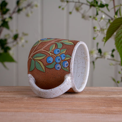 Blueberry Stoneware Mug #2 [13oz]