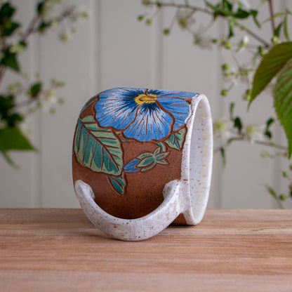Pansy Stoneware Mug #2 [14oz]