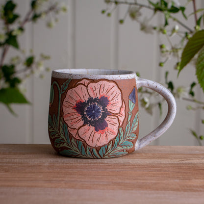 Poppy Stoneware Mug #2 [14oz]