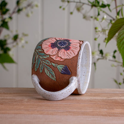 Poppy Stoneware Mug #1 [15oz]