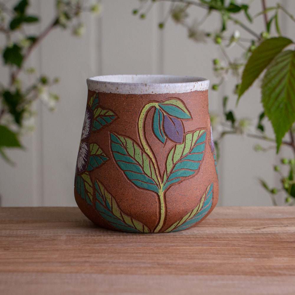 Tall Hellebore Stoneware Mug [18oz]