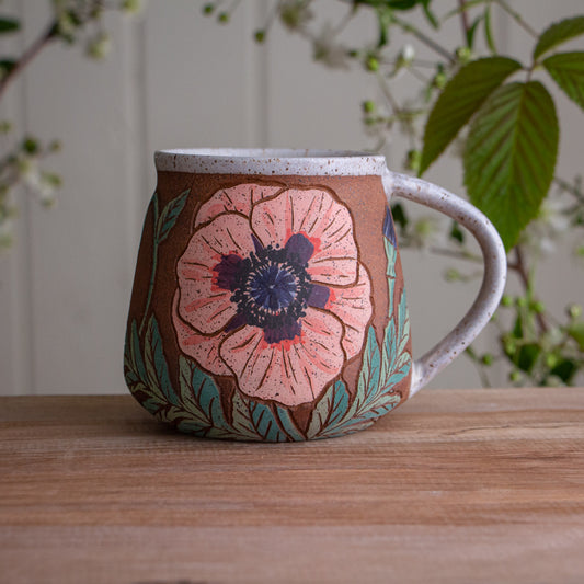 Tall Poppy Stoneware Mug [17oz]