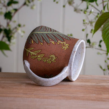 Tall Fern Stoneware Mug #4 [15oz]