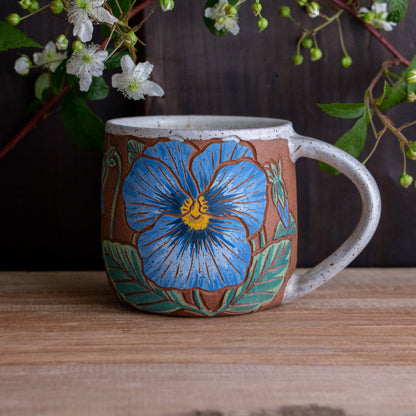 Pansy Stoneware Mug #1 [15oz]