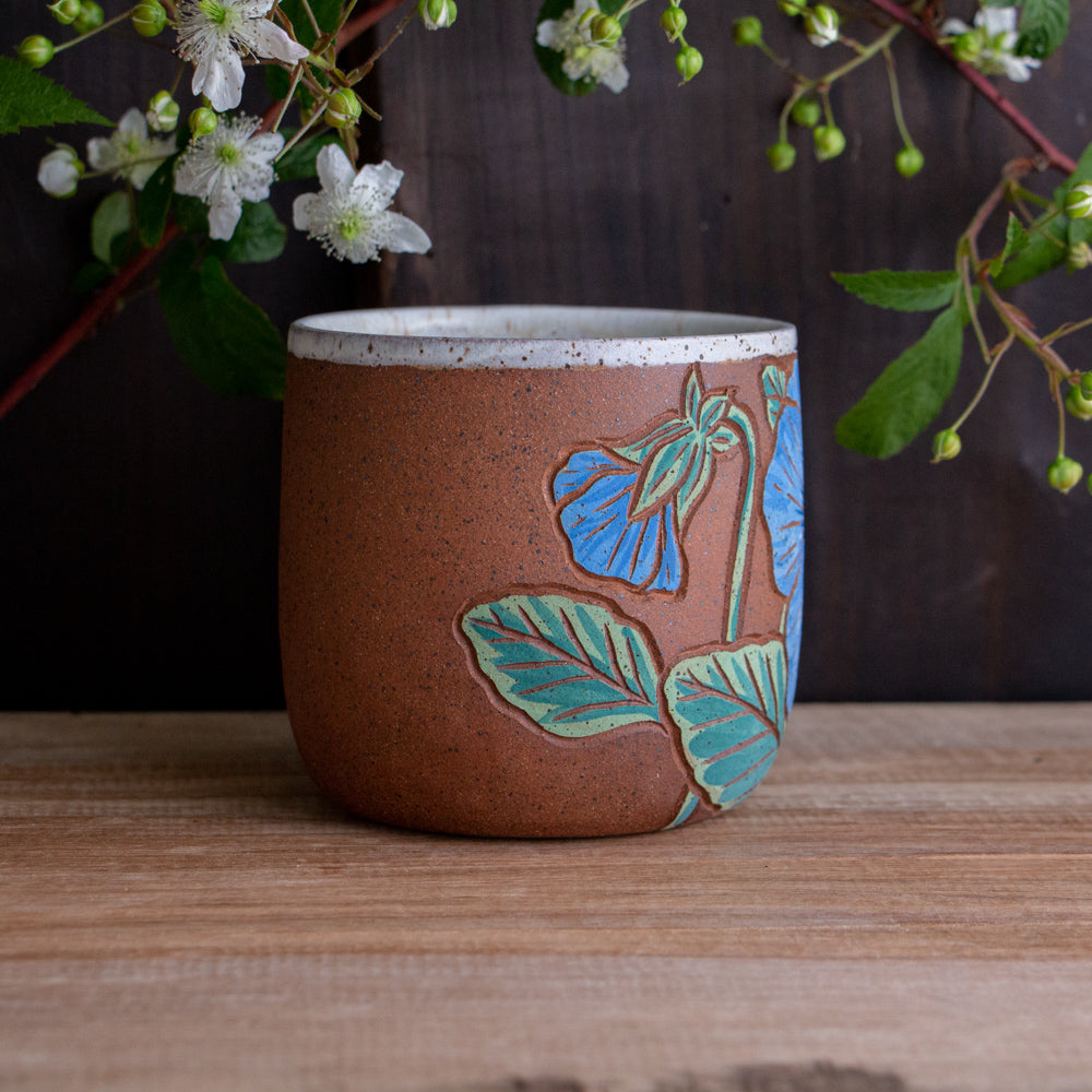 Pansy Stoneware Mug #1 [15oz]
