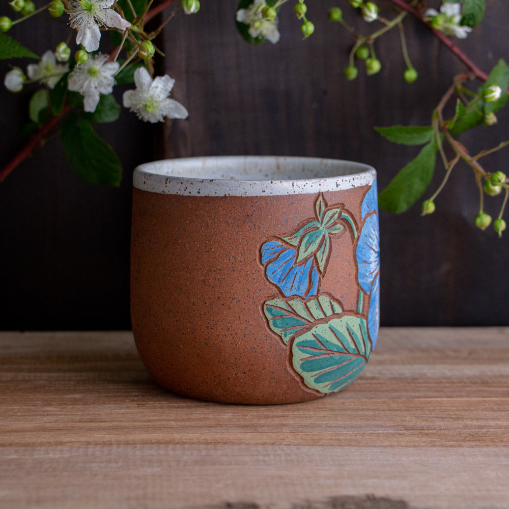 Pansy Stoneware Mug #2 [14oz]