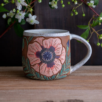 Poppy Stoneware Mug #1 [15oz]