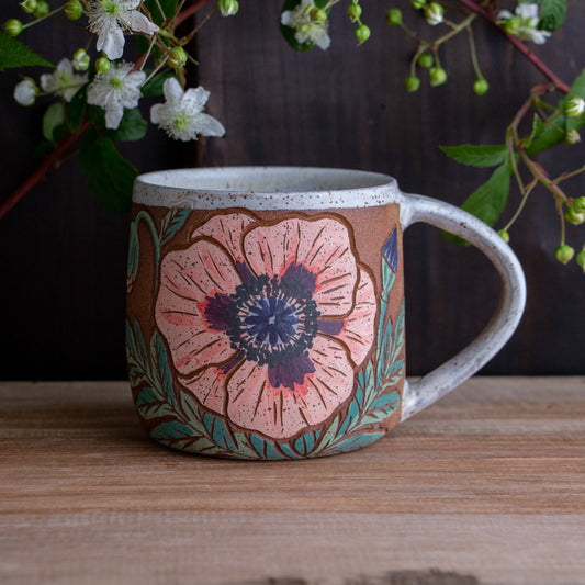 Poppy Stoneware Mug #1 [15oz]
