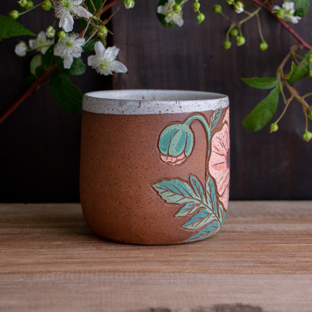 Poppy Stoneware Mug #1 [15oz]
