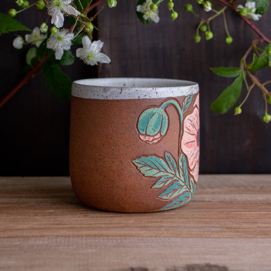 Poppy Stoneware Mug #1 [15oz]